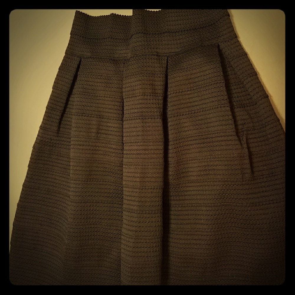 Black A-line Skirt